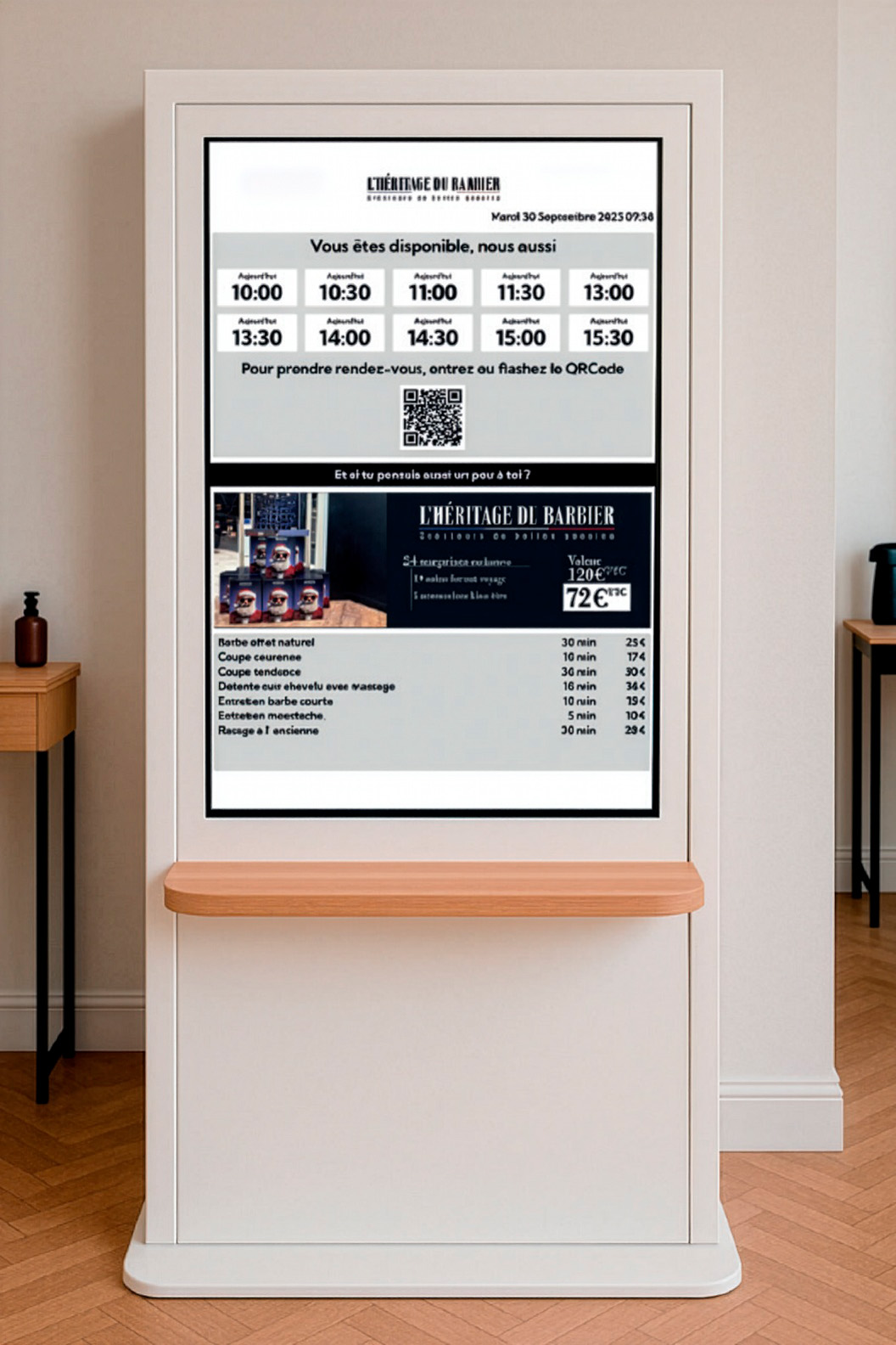 Écrans connectés en lieu de vente