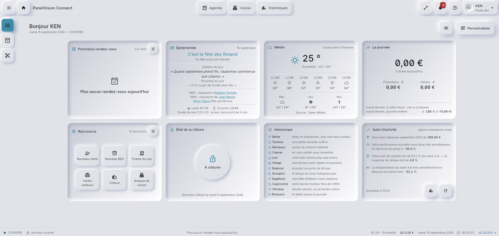 Tableau comparatif Panel Vision Connect